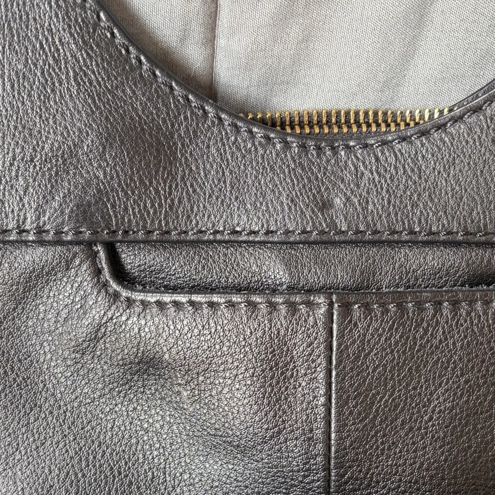 HOBO Black weaved soft pebbled Leather Shoulder Bag - Picture 4 of 16